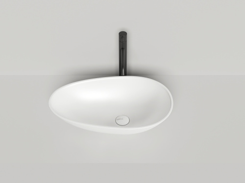 Раковина из искусственного камня S-Sense Salini PAOLA 1101101G 60х30 накладная цвет белый без отверстий под смеситель